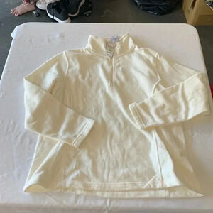 Lands end 1/2 half zip fleece pullover top sweatshirt NWT